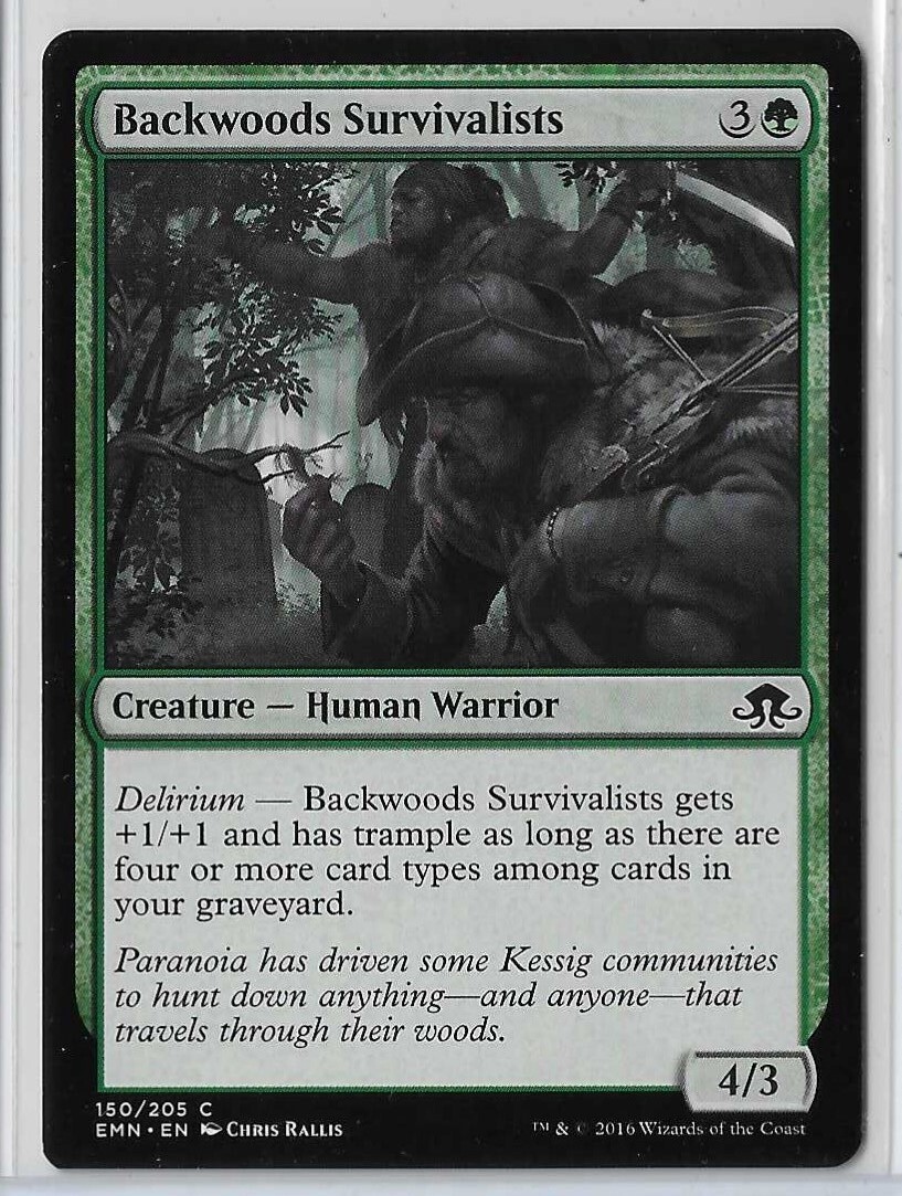 MTG Backwoods Survivalists Eldritch Moon (EMN) Common Magic #150/205 Unplayed