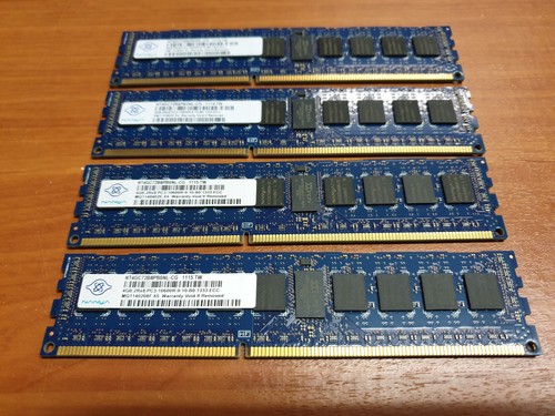 16 GB 4x 4GB ORIGINAL NANYA DDR3 2Rx8 PC3-10600R-9-10-B0 /NT4GC72B8PB0NL-CG TOP - 第 1/2 張圖片