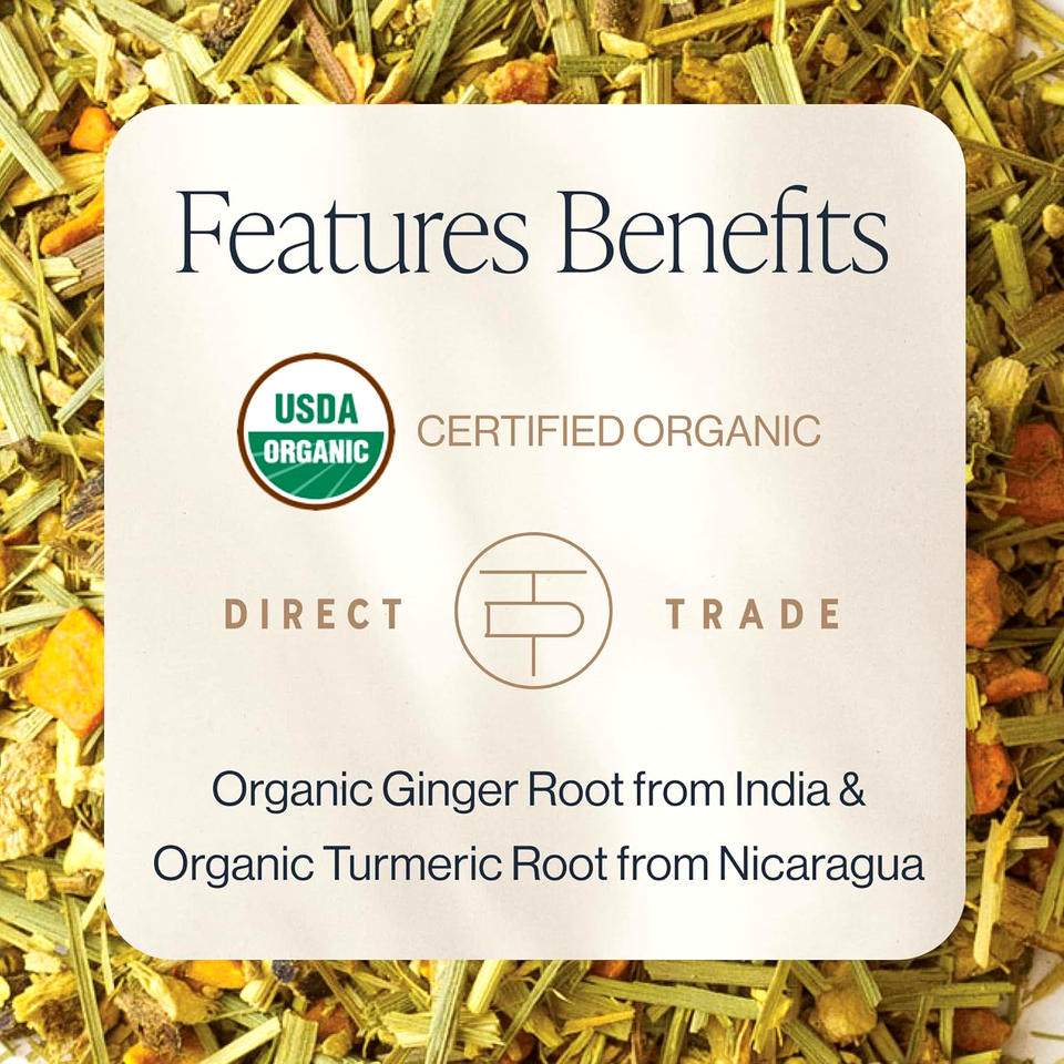 Rishi Tea Organic Turmeric Ginger Loose Leaf Tea, 2.82 OZ eBay