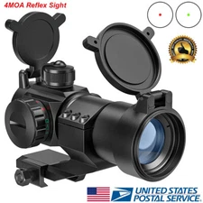 CVLIFE Red Green Dot Scope RefIex Sight With Cantilever Mount Fits For 20mm Rail