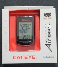 CatEye Air GPS Cycling Smart Bike Computer Bluetooth USB Rechargable IPX7 Black