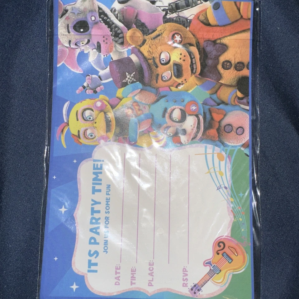 Platos decorativos de fiesta de cumpleaños Five Nights of Freddy, pancarta para adornar pasteles Foto 2 de 4