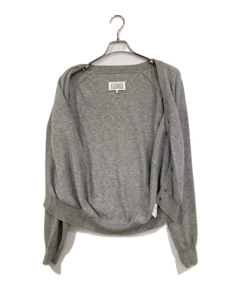 Cárdigan con parche en el codo gris Maison Margiela talla M - Imagen 3 de 4