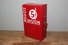 Vintage 1940's Coca Cola Soda Pop Cooler 5c Honor System Sign Coin Pay Box W/Key
