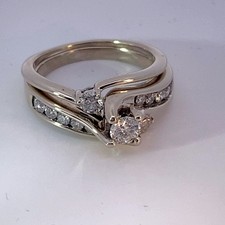 Lady's Diamond Wedding Set 13 Diamonds 1.09 Carat T.W. 14K Yellow Go MI1064293 