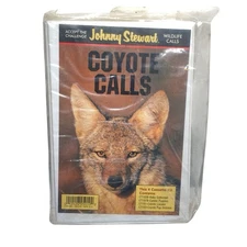 New Old Stock Johnny Stewart Game Calls Cassettes Coyote Calls Set of 4 SEALED
