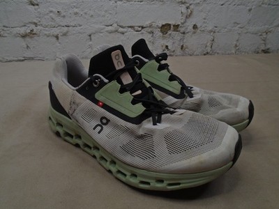 On Running Cloudstratus Shoes Mens Size 11.5 Gray Running Comfort Walking Gym On Cloud Cloud stratus Running Shoes Yellow/Gray Pistachio  main image 4