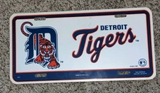 NOS Vintage 1993 DETROIT TIGERS Logo TAG EXPRESS License Plate GENUINE MLB