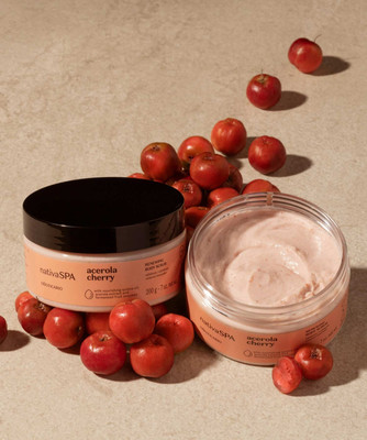 Boticário  Nativa Spa Acerola Cherry Renewing Body Scrub  + Renewing Body Butter