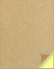 30 Sheets, Kraft Sticker Paper Labels, Laser/Inkjet Printing - Letter Size 8.5