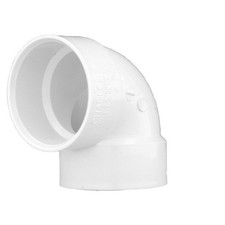 Charlotte Pipe PVC003310800HA Sch 40 PVC 90 Degree Elbow 2 Hub Dia. in.