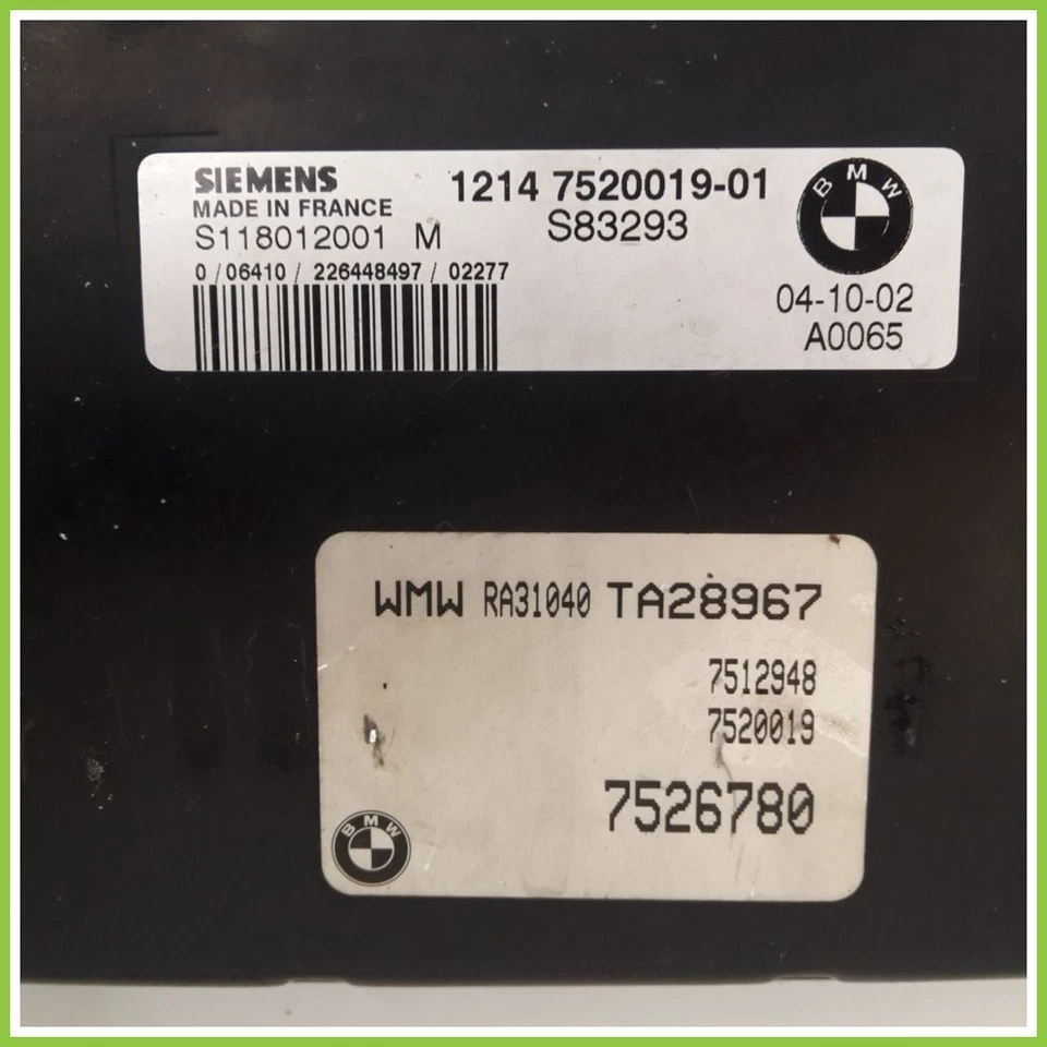 Centralina SIEMENS S118012001-M MINI MINI R50/R53 1.6 16V 66kw - Immagine 2 di 3