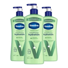 Vaseline Intensive Care Body Lotion 20.3oz (3 Pack), Soothing Hydration with