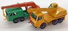 Lot of 2 Vintage Matchbox Lesney Crane Trucks No.63 & No.30 8 Wheel Crane