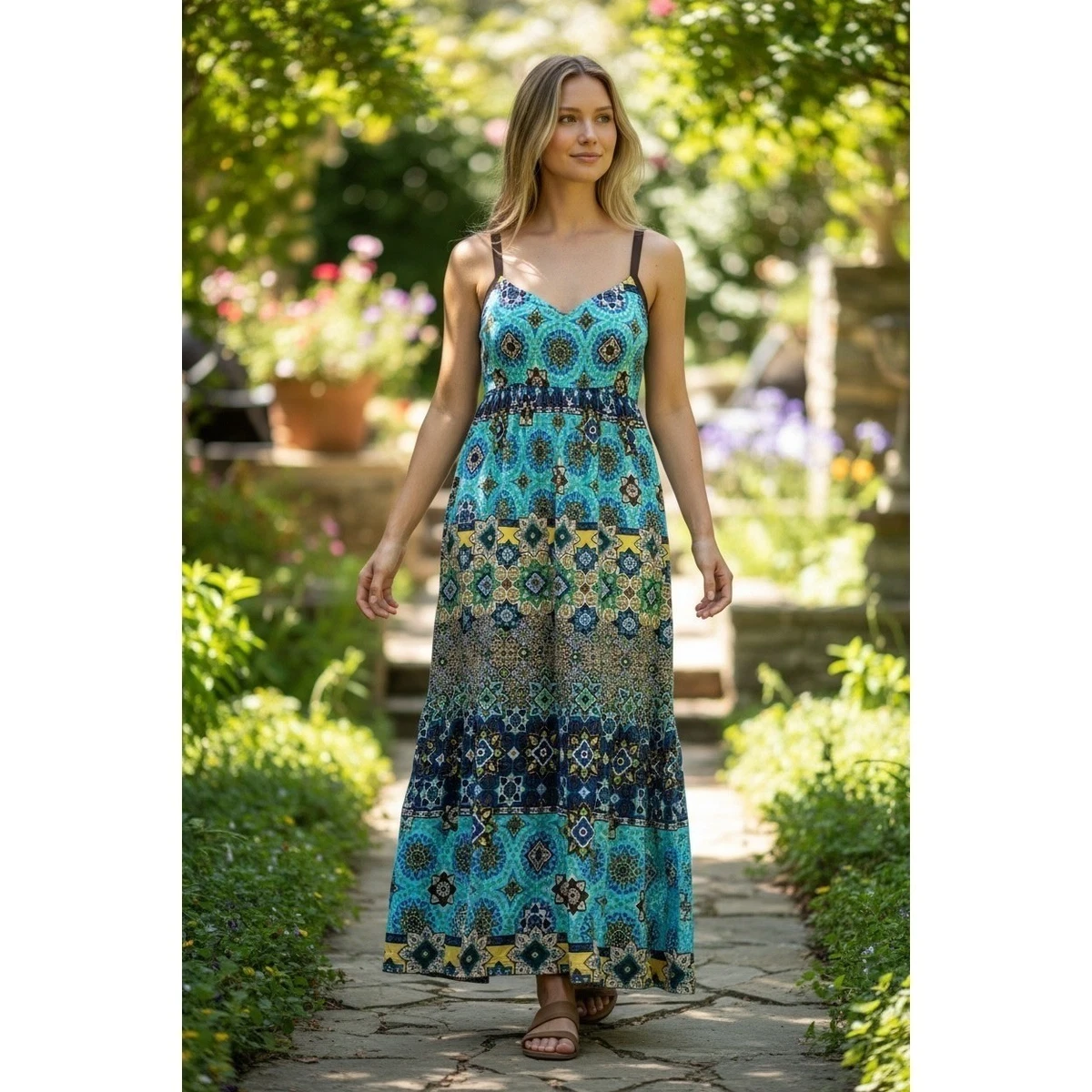 bailey blue maxi dress Bailey Blue Maxi Dress Blue / S