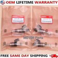 4X Genuine FUEL INJECTORS 16010-5R1-315 For HONDA 15-20 FIT 13-16 VEZEL1.5L OEM