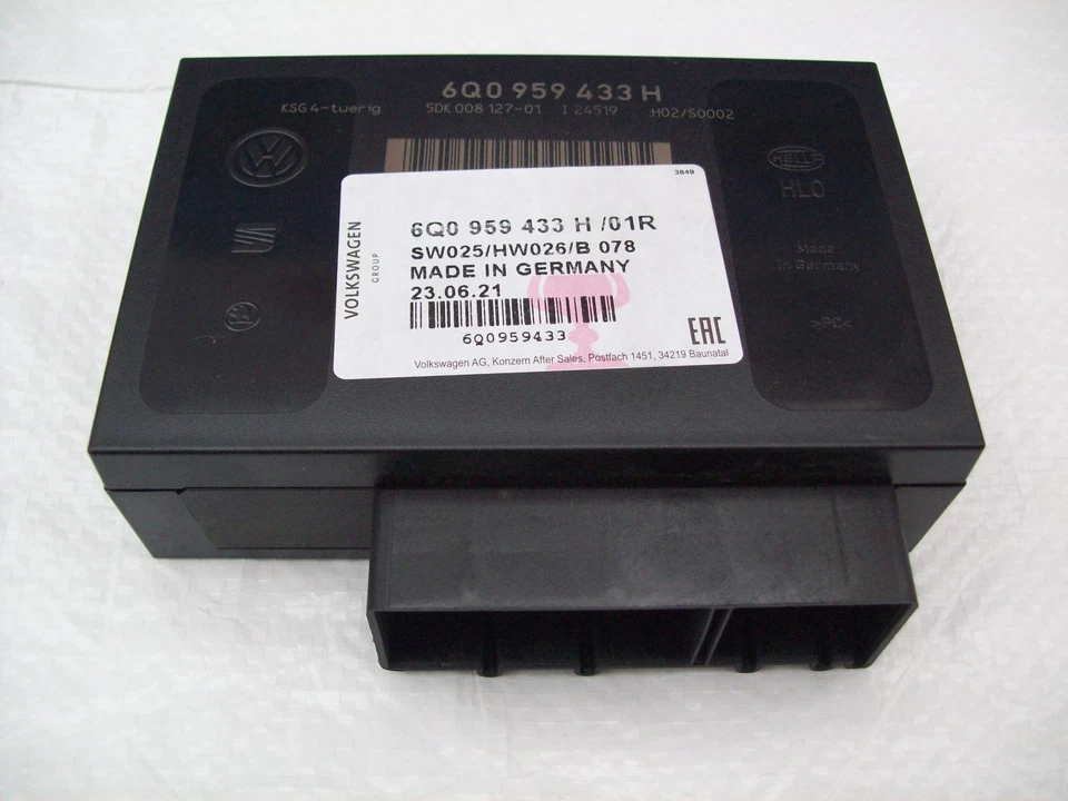 VW Polo 9N 9A Central Control Convenience Unit Genuine 6Q0959433H01R 2002-2010 - Image 2 of 4