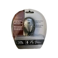 Cyber Acoustics CVL-1124 Computer Monitor Cable Consumer Lapel 3.5mm Microphone