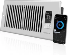 AC Infinity AC-RBF4-W Airtap T4 Quiet Register Booster Fan System - White