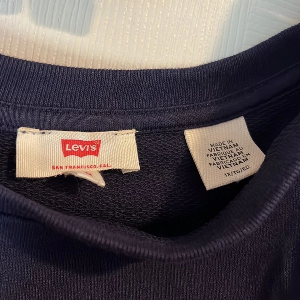 Sudadera Levi’s Azul Marino Blanco 1X Foto 2 de 4