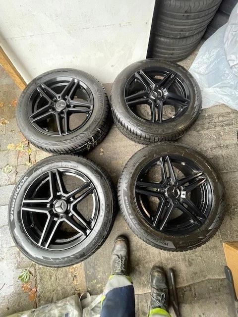 Felgen Mercedes W176 W246 W204 W212 X156 - ET 45 - Winterreifen 215/60R17 - Bild 2 von 4