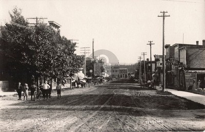 Street View Main St. East, Jordan MI Michigan #4 RPPC Photo Postcard COPY