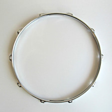 1PC NEW 14" Snare Drum Hoop 10 Lug 1.6MM Chrome Snare BOTTOM Side Triple Flange
