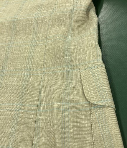 BURBERRY 7% & 500 23:59 on the 18th Linen Blend Check Pattern Tailored - Picture 8 of 8