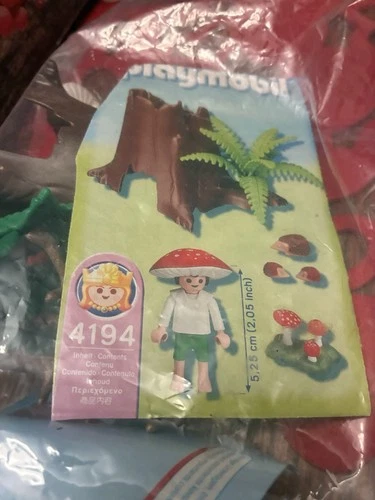 playmobil like set 4194 tree stump mushroom toadstool king fairy magic princes
