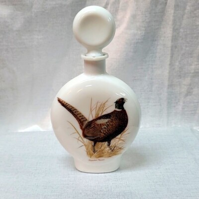 Vintage Glass Decanter Ringnecked Pheasant 1969 Dant Distillery Field Birds #1