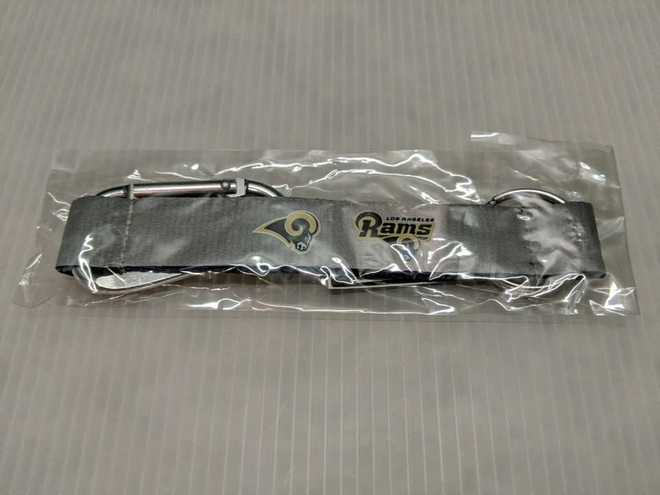Anillo mosquetón de metal Aminco NFL plateado Los Angeles Rams - Lote de 2 Foto 2 de 4