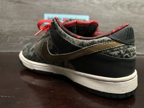 Nike SB Dunk Low Premium SBTG Sabotage 2006 Black Red Men's Size 9 313170 201 - 第 15/21 張圖片