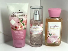 3 Bath & Body Works Gingham Gorgeous Travel Mini Cream Gel Fragrance Mist 2.5 oz