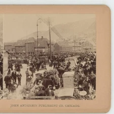Torvet de Fiskebrygga Ber John Anderson Stereoview