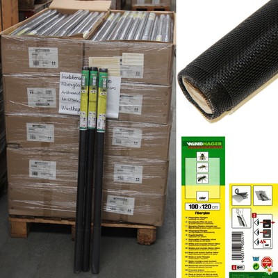 550 Rollen Windhager Fliegengitter 100x120cm Schwarz Insekten Fenster Netz