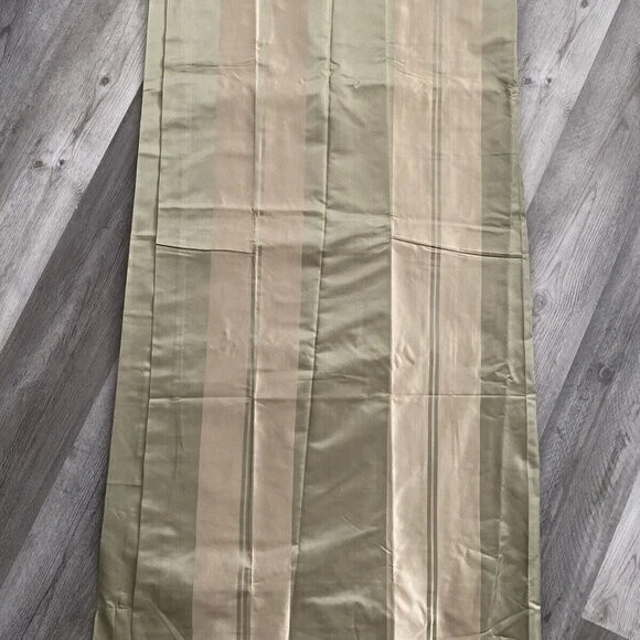 Restauración Hardware SEDA Cortina 108”x50” Varilla Bolsillo Forrado Bloque Raya 1 Panel Foto 2 de 4