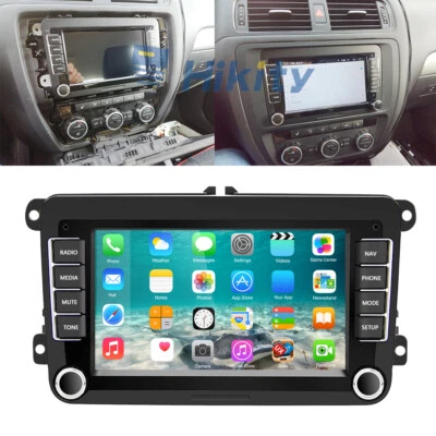 HIKITY Radio Coche 7" Android15 WiFi GPS Navi FM BT WIFI PARA VW Polo 6R 2009-2017 Carplay