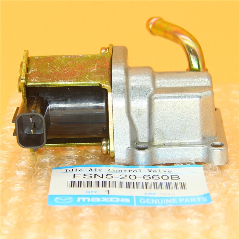 Válvula de control de aire de ralentí de 2 pines IACV FSN52-660B para Mazda 626 Protege 1998-03 Foto 4 de 4