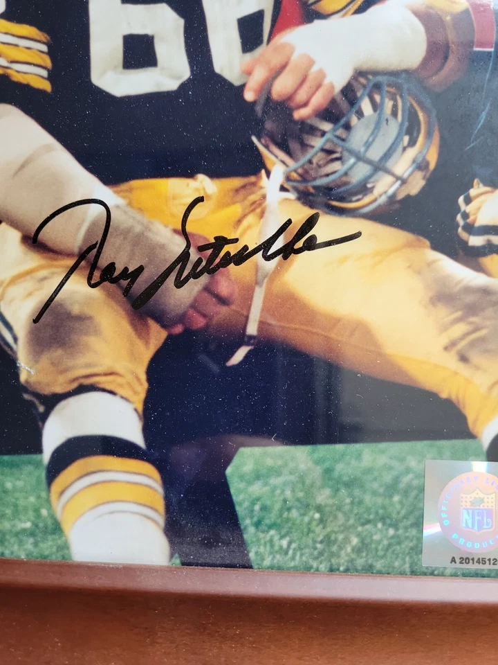 Ray Nitschke Autographed 8x10 Green Bay Packers FRAMED MOUNTED MEMORIES  - Image 3 of 4