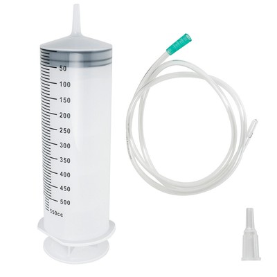 500/550ML Large Capacity Syringe with 3.2ft Tube For Hydroponics Lab MeasuringCE