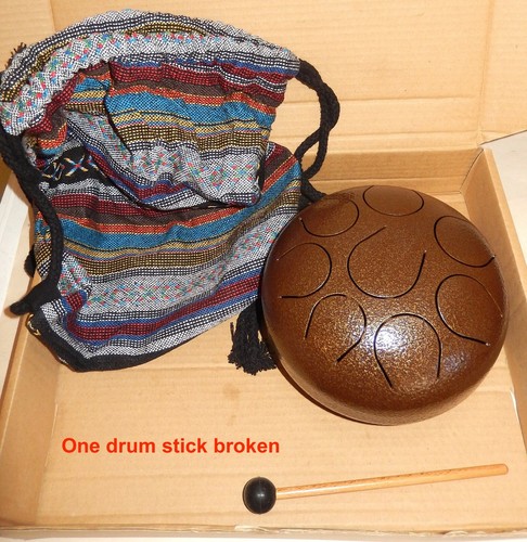 Pyle Professional Pan Drum, Steel Pan Drum Music, Finger Steel Drums (PHDRUM84)
