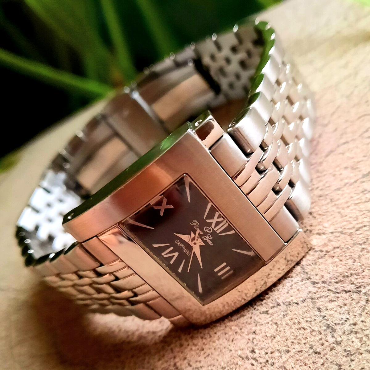 Pierre Gene, Watch Swiss, Women, ST-Steel Sapphire Crystal Water