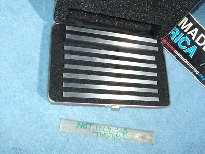 STARRETT 384 PARALLELS W/BOX VINTAGE MACHINIST JIG-GRIND INSPECT TOOLMAKER 2Q