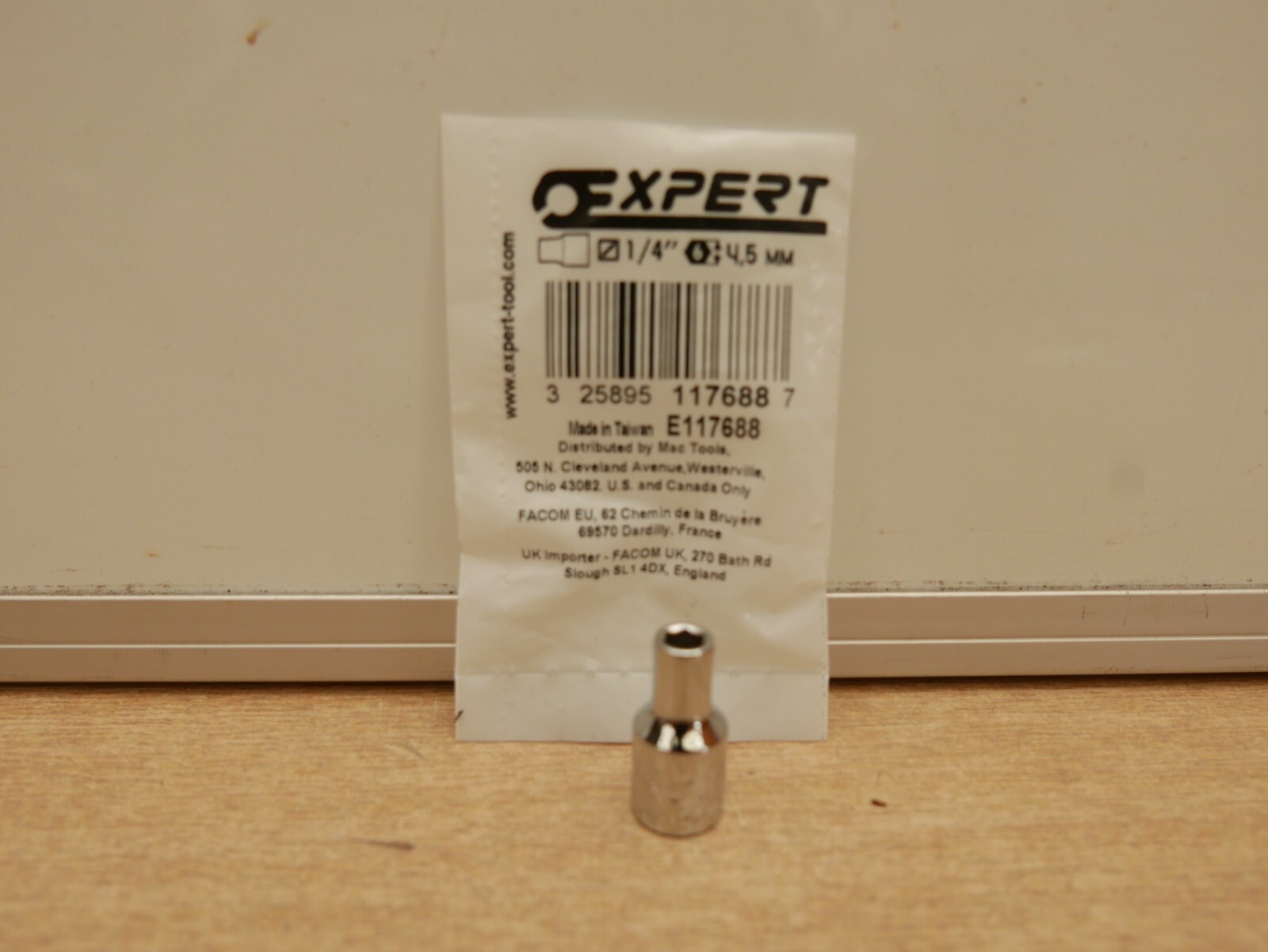 BRITOOL EXPERT by FACOM  E117688 1/4"" drive 4.5mm socket