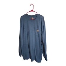 Carhartt Shirt Men 3XL Blue Original Fit Gorpcore Camping Fishing Hunt K126