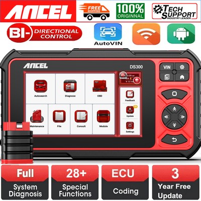 ANCEL DS300 BT Pro KFZ OBD2 Diagnosegerät Auto Scanner ALLE SYSTEM Bluetooth