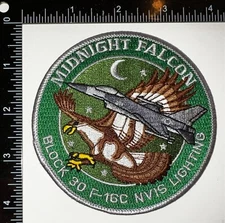 USAF Midnight Falcon Block 30 F-16C NVIS Lighting Patch