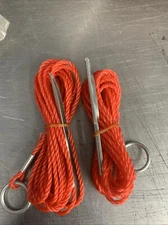 2HEAVY DUTY SILENT 9FT BRAIDED POLY CORD ROPE SLIDING FISH STRINGER BULK