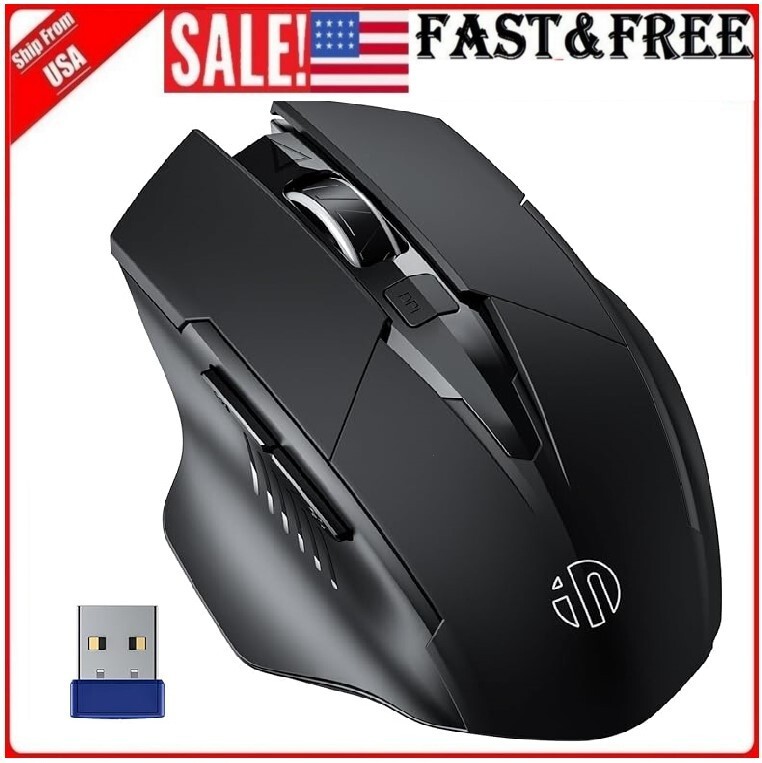 Rechargeable 2.4G Wireless Optical Mouse with USB Nano Receiver-image
