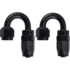 180° Degree Swivel Hose End Fitting Adaptor For 6AN CPE Fuel Line Aluminum